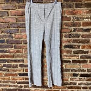 Chico's Black White Gold Metallic Trouser Dress Pants Women's Size 1 US 8